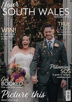 Cover of the July/August 2025 issue of Your South Wales Wedding magazine