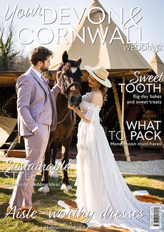 Cover of the July/August 2025 issue of Your Devon & Cornwall Wedding magazine