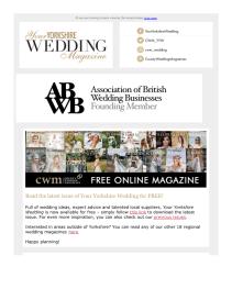 Your Yorkshire Wedding magazine - January 2022 newsletter