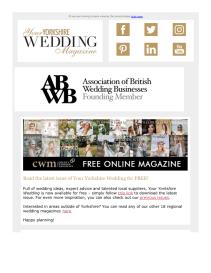 Your Yorkshire Wedding magazine - October 2022 newsletter