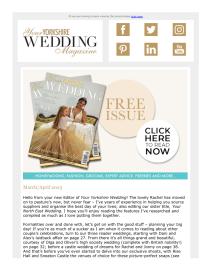 Your Yorkshire Wedding magazine - March 2023 newsletter