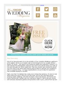 Your Yorkshire Wedding magazine - May 2023 newsletter