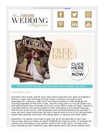 Your Yorkshire Wedding magazine - August 2023 newsletter