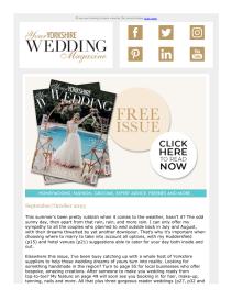 Your Yorkshire Wedding magazine - September 2023 newsletter