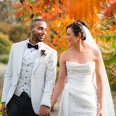 Real Weddings: Plum's the word