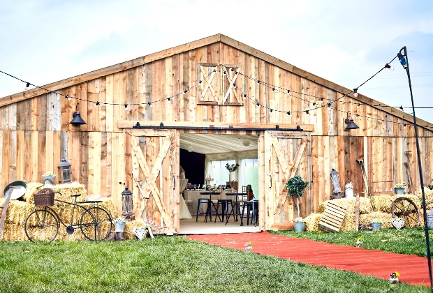 We love the new barn marquee from Wakefield's Black Cherry Events: Image 1