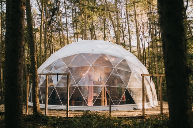 Check out the incredible new woodland wedding venue in Yorkshire at Camp Katur in Bedale: Image 1