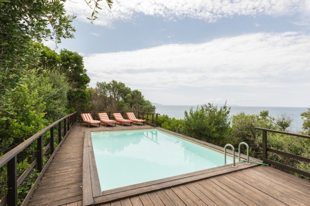 Pool shot with ocean view