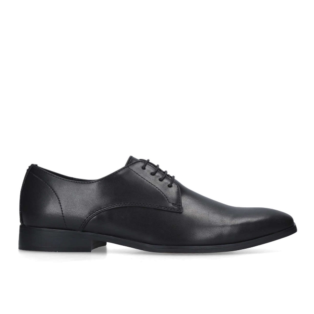 black synthetic shoe