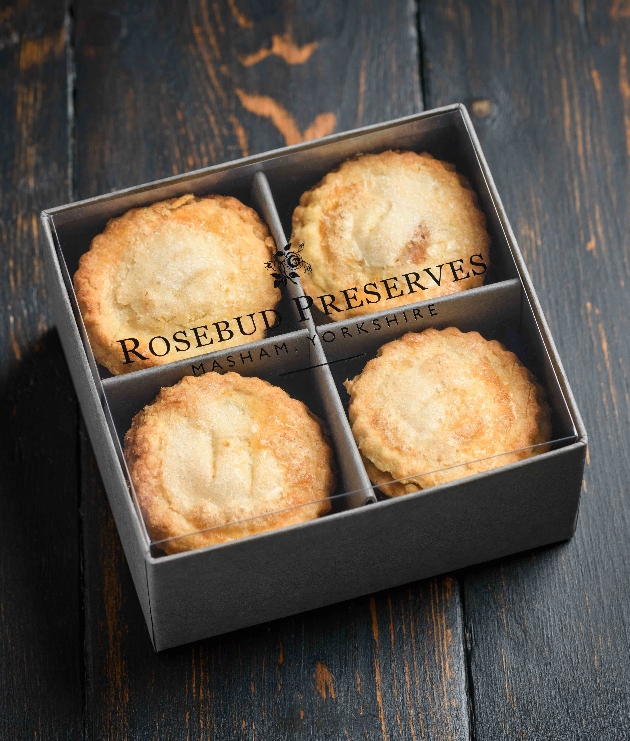 mince pies in a presentation box