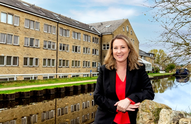 New Manager Kim Jackson outside Hotel Rendezvous, Skipton