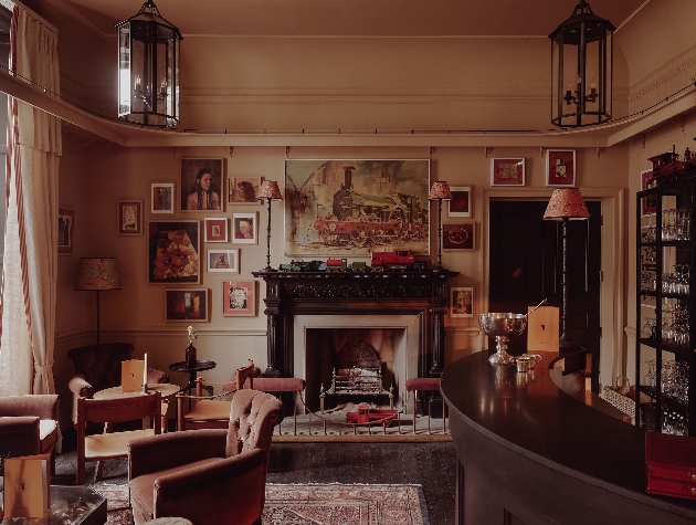 interior shot of cosy lounge room in hotel