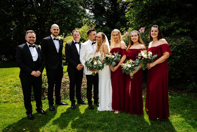 Groomsmen and bridesmaids