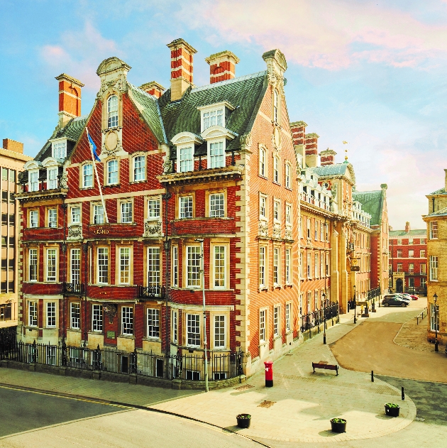 Outside view of historic hotel, The Grand in York