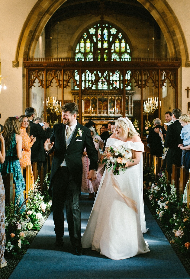 Just married in church
