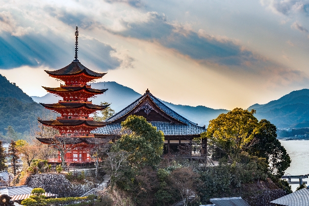 Shrine exterior in Japan