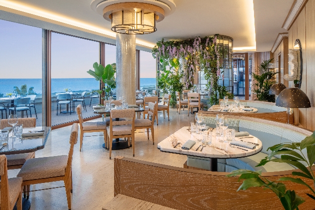 Inside the SEEN by Olivier restaurant in Nice, France