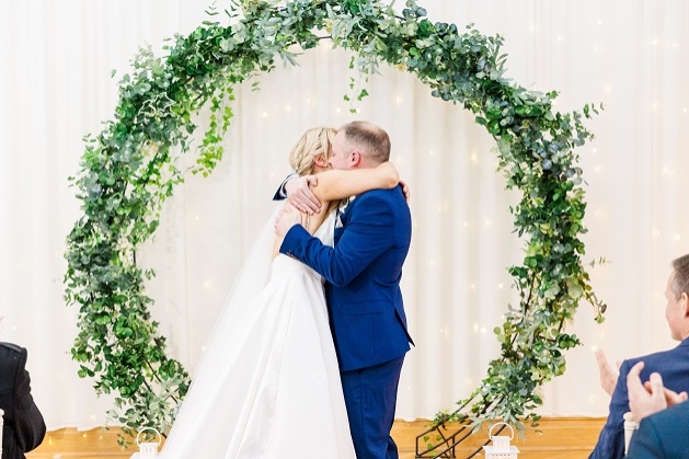 Couple hugging