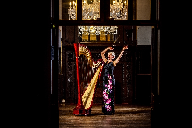 Harpist Rhian Evans