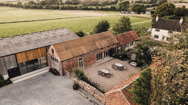 Sedgewell Barn view from above