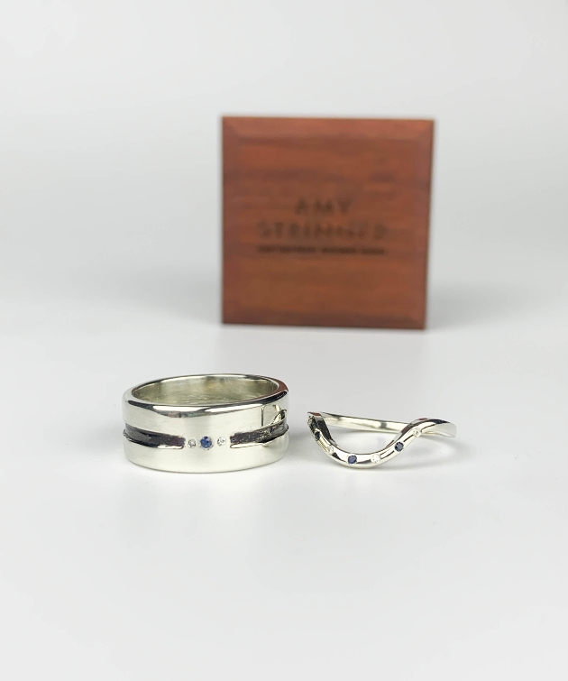 wedding rings by amy stringer
