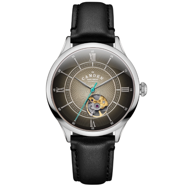 black and silver watch