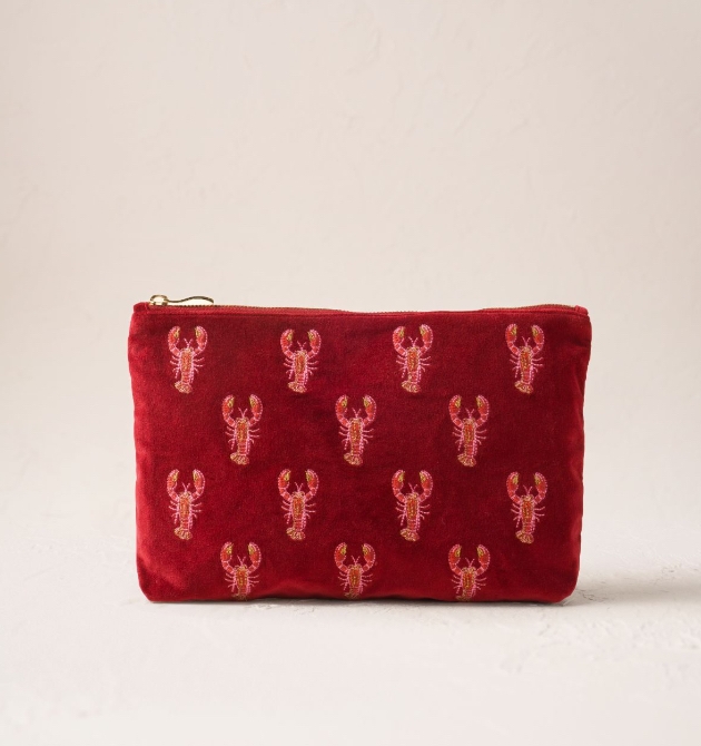 Lobster Love Everyday Pouch by Elizabeth Scarlett