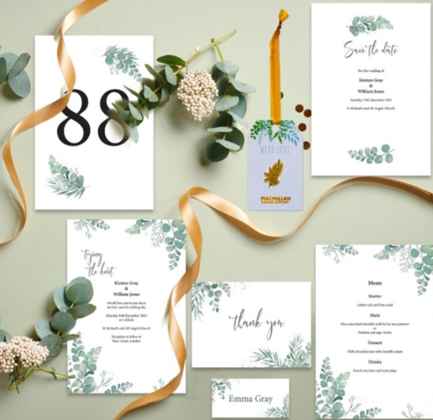 eucalyptus print stationery range 