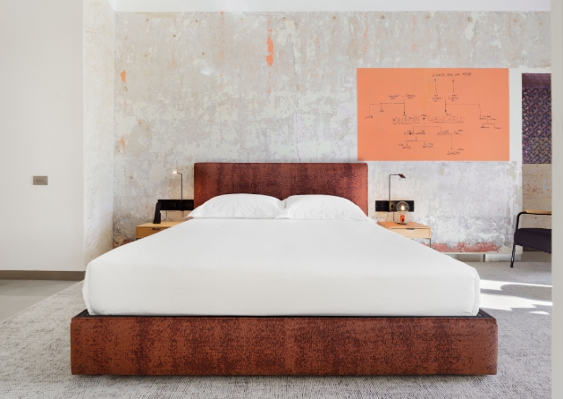 modern hotel bedroom