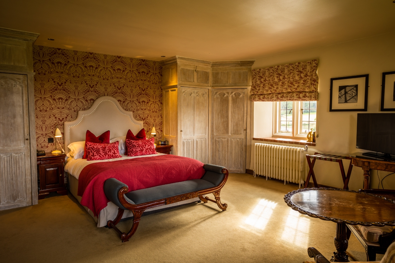historical bedroom in castle