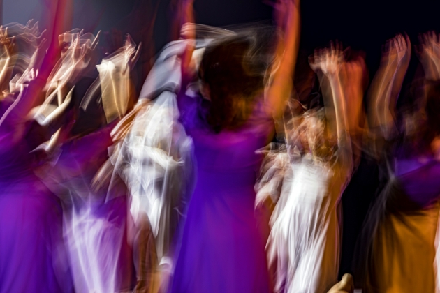 Brides maids dancing 