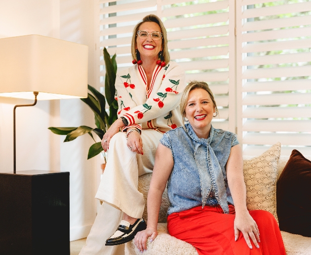 Sarah and Vic, co-founders of fashion app Hey Savi